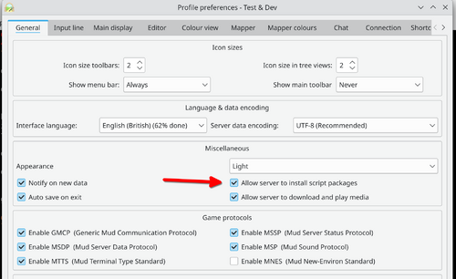 Allow server to install script packages